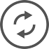 Arrows going in a circle icon