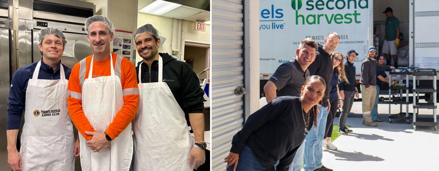 Enbridge Gas employees volunteered across Toronto, supporting community programs, senior services, and meal preparation for those in need.