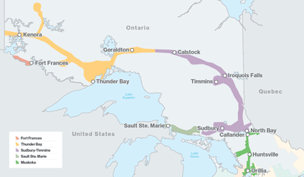 Enbridge Gas North East and North West distribution service area thumbnail