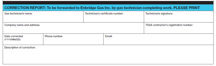 Screenshot of the Safety Violation Form