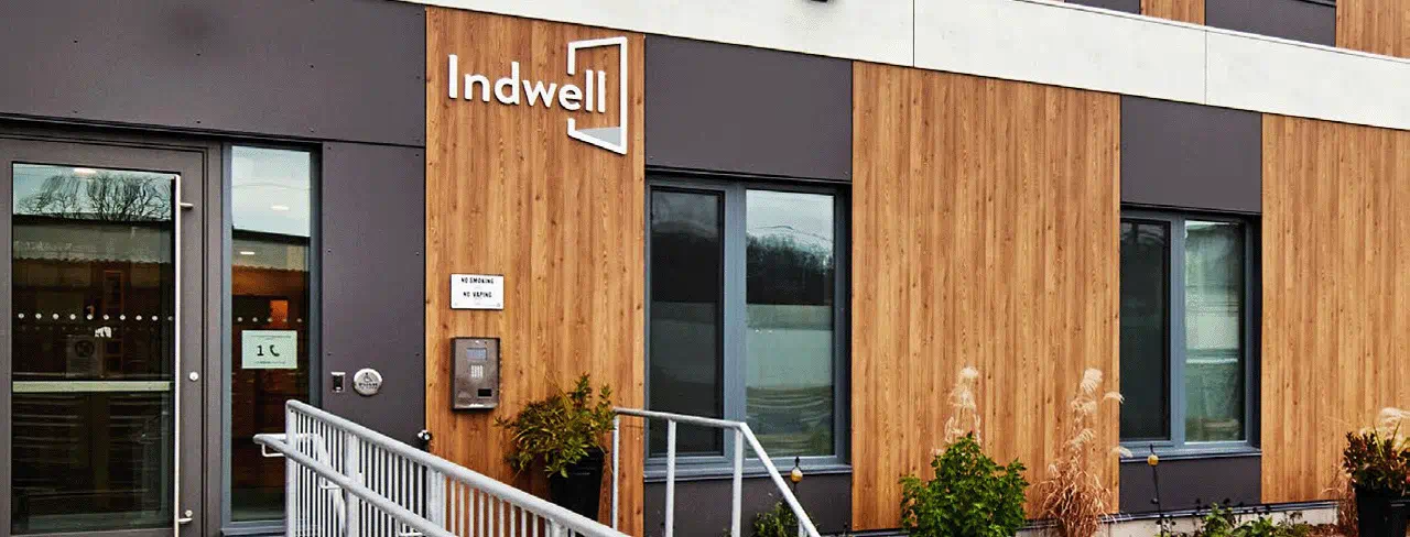 Indwell Dogwood Suites front door & building