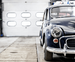 Natural gas heated garage