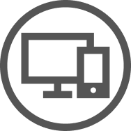 Computer and phone icon