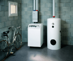 Natural gas hot water heater